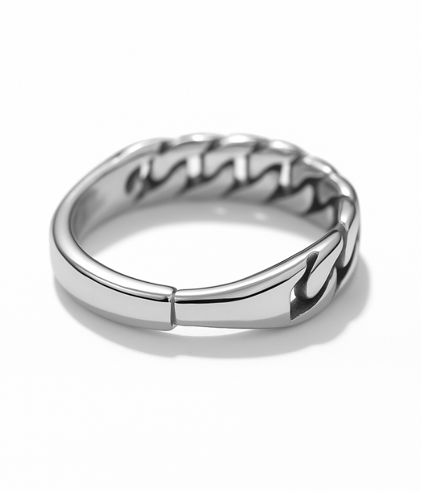 Bague ajustable Argent 925 - LOCK