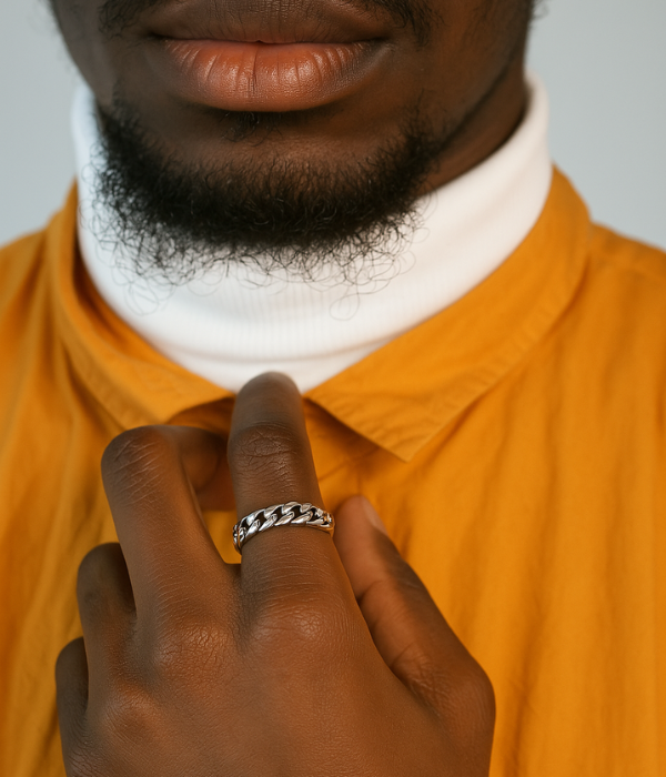 Bague ajustable Argent 925 - LOCK