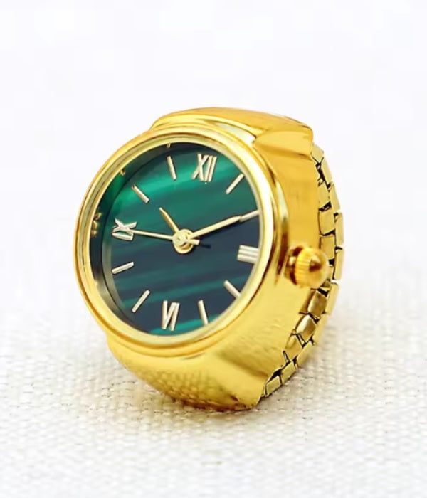 Bague montre - Jade Noble