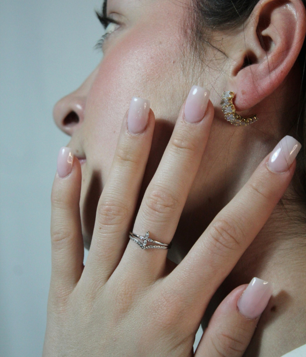 Bague ajustable Argent 925 - FLORAL