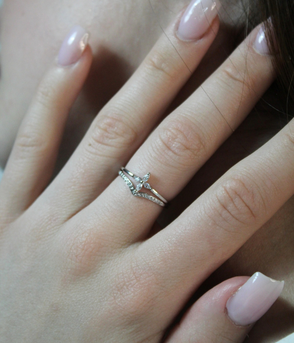 Bague ajustable Argent 925 - FLORAL