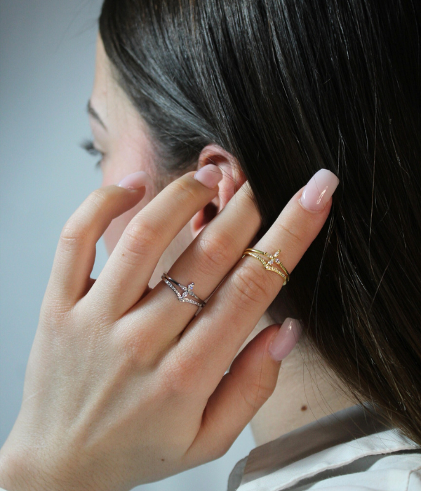 Bague ajustable Argent 925 - FLORAL