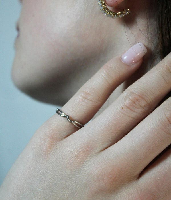 Bague ajustable Argent 925 - Liaison