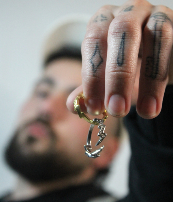 Bague ajustable Argent 925 - ZEUS