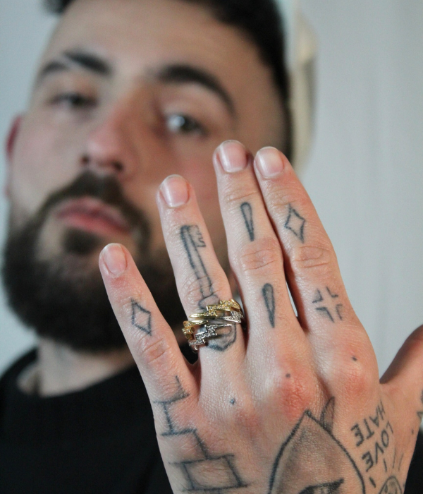 Bague ajustable Argent 925 - ZEUS