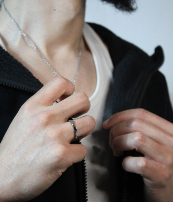 Bague ajustable Argent 925 - Prism