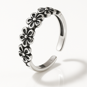 Bague ajustable Argent 925 - SUNFLOWER