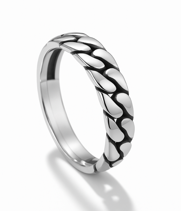 Bague ajustable Argent 925 - LOCK