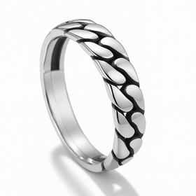 Bague ajustable Argent 925 - LOCK
