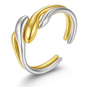 Bague ajustable Argent 925 - TWINS