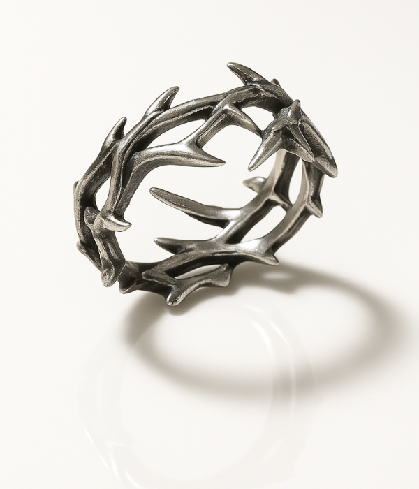 Bague ajustable Argent 925 - GOD BLESS