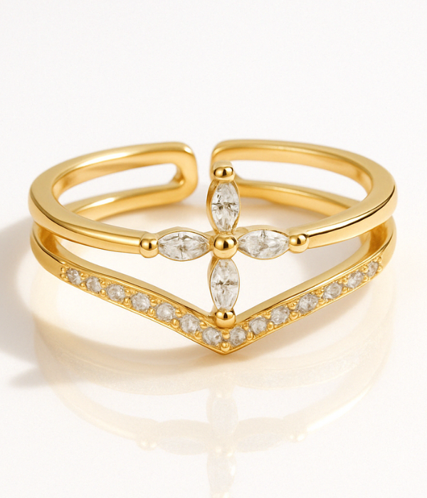 Bague ajustable Argent 925 - FLORAL