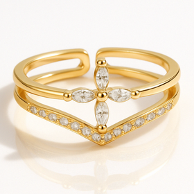 Bague ajustable Argent 925 - FLORAL