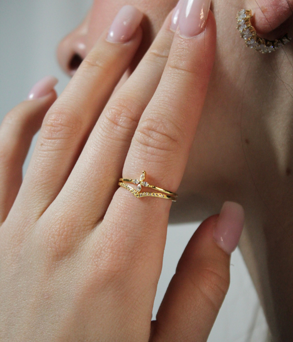 Bague ajustable Argent 925 - FLORAL