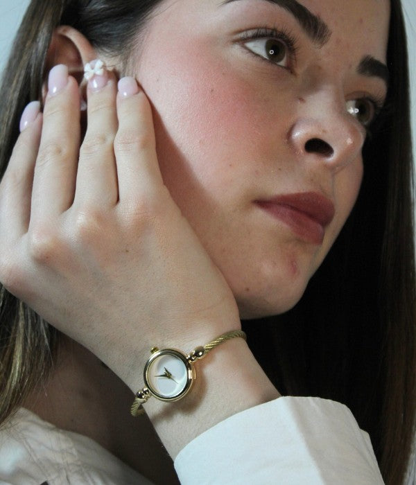 Montre ajustable femme Doré