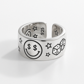 Bague Ajustable Argent 925- LUCKY