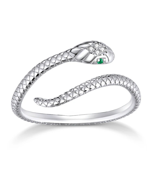 Bague ajustable Argent 925 - ÉCAILLE
