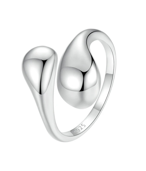 Bague ajustable Argent 925 - AQUA