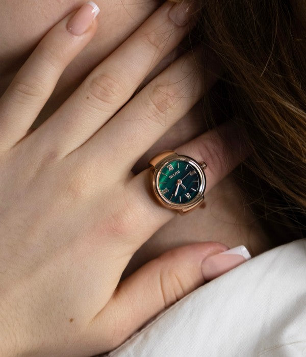 Bague montre - Jade Noble